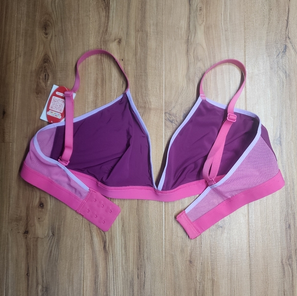 Parade Re:Play Triangle Bralette Sour Cherry Pink Size Large NWT - Picture 1 of 6